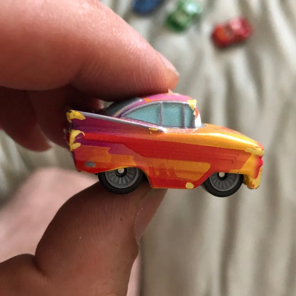 Die-Cast Mini Race Car Set - Red, Blue, Green, Yellow, Purple, Orange